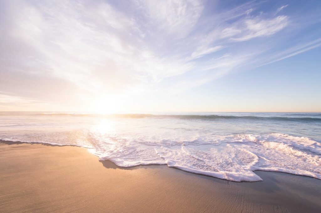 On the beach