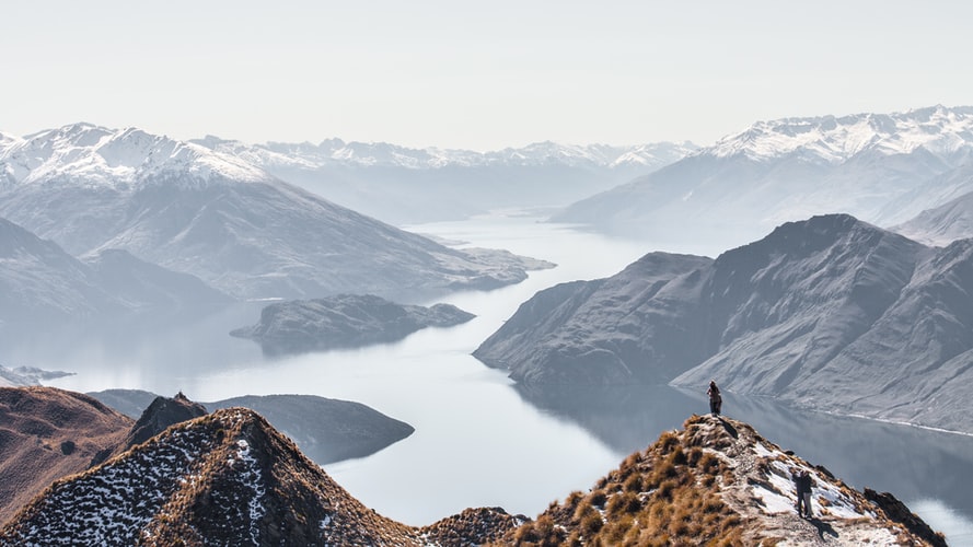 Mountains in New Zealand.