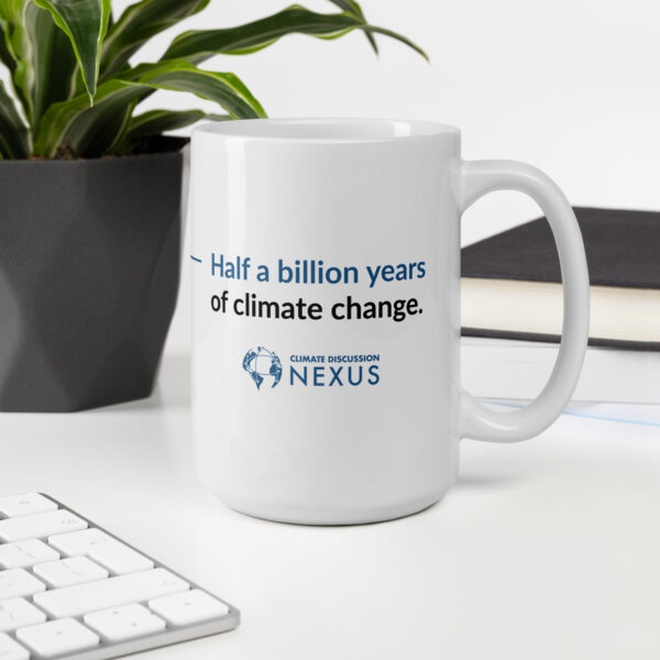 Visual of CDN's climate change mug.