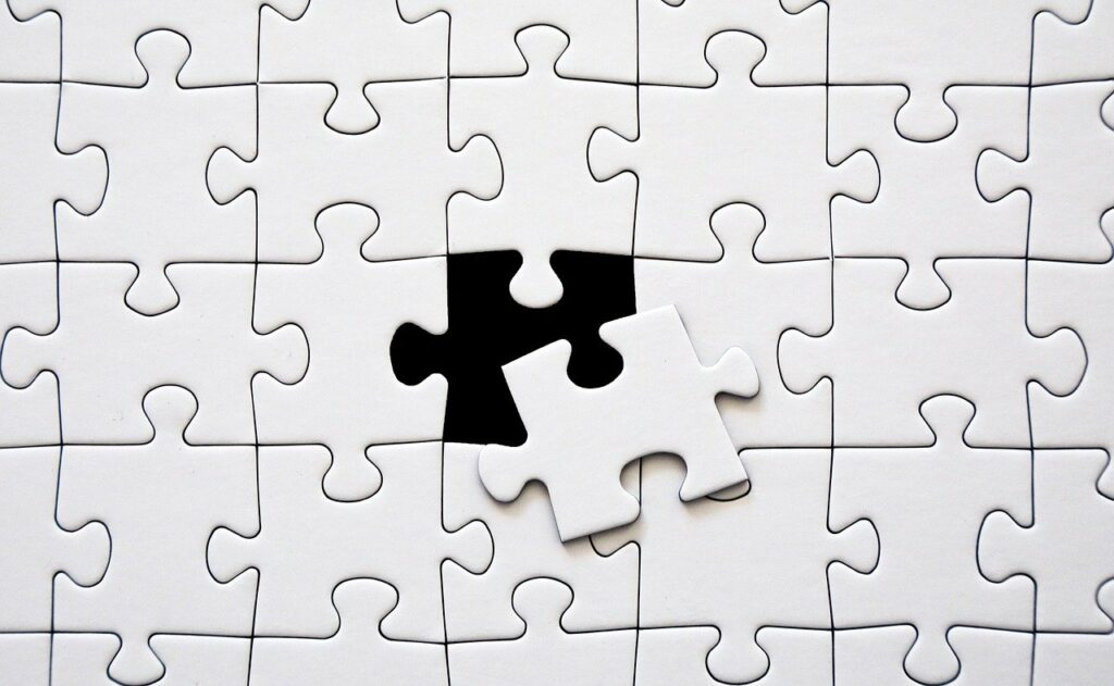 Missing puzzle piece