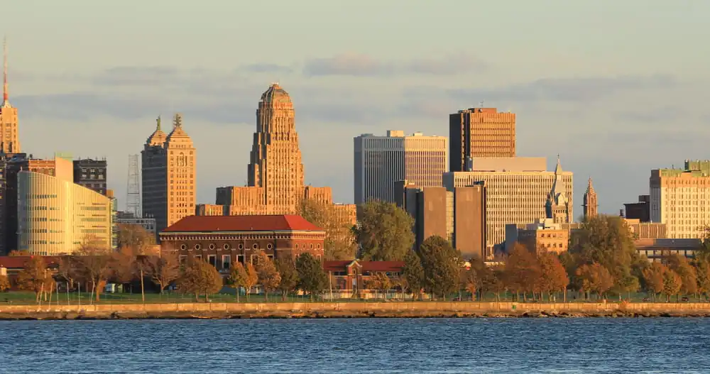 Shuffle off to Buffalo the buffalo city skyline