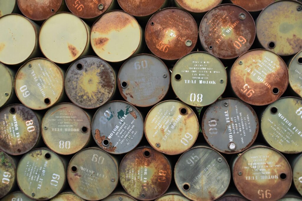 Barrels of oil