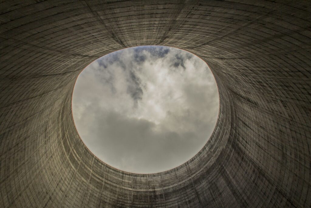 Inside of a nuclear reactor
