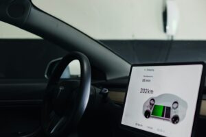 Interior of an EV