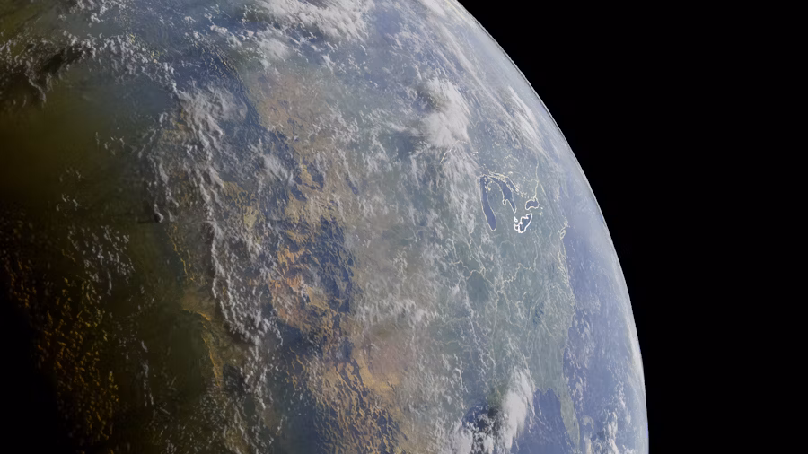 Earth in space