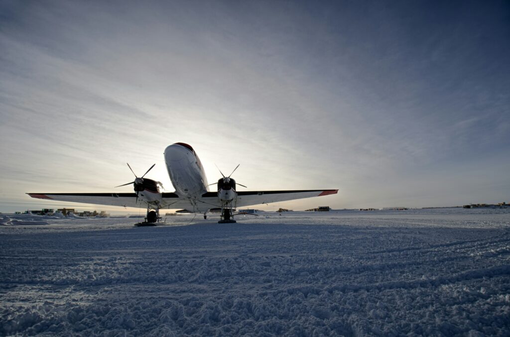 Plane in Antarctic