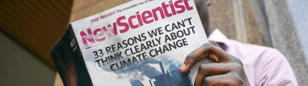 Person Reading the New Scientist